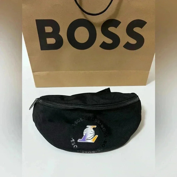 NEW HUGO BOSS Limited NBA LA Lakers Waist Bag - Picture 1 of 8